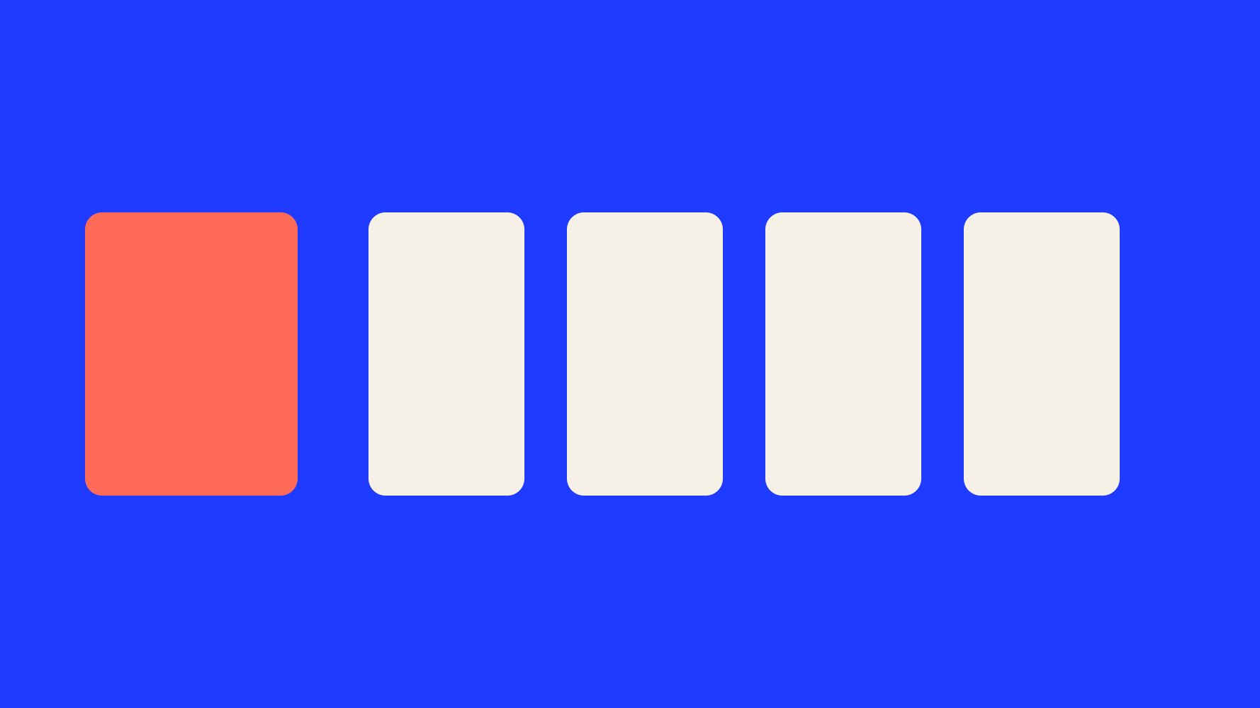 Une chaise seule en couleur franche face à une rangée de chaises identiques